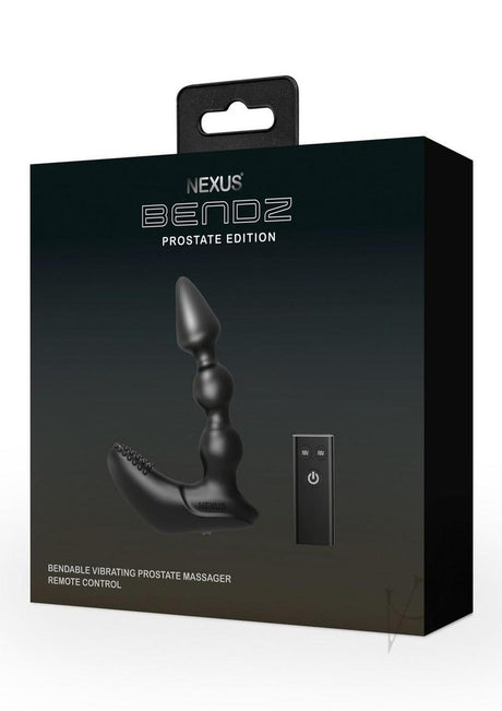 Nexus Bendz Prostate Edition Remote Control Bendable Rechargeable Silicone Prostate Massager - Black