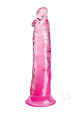 King Cock Clear Dildo 8in - Pink