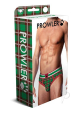 Prowler Tartan 2 Brief - Medium - Green/Red