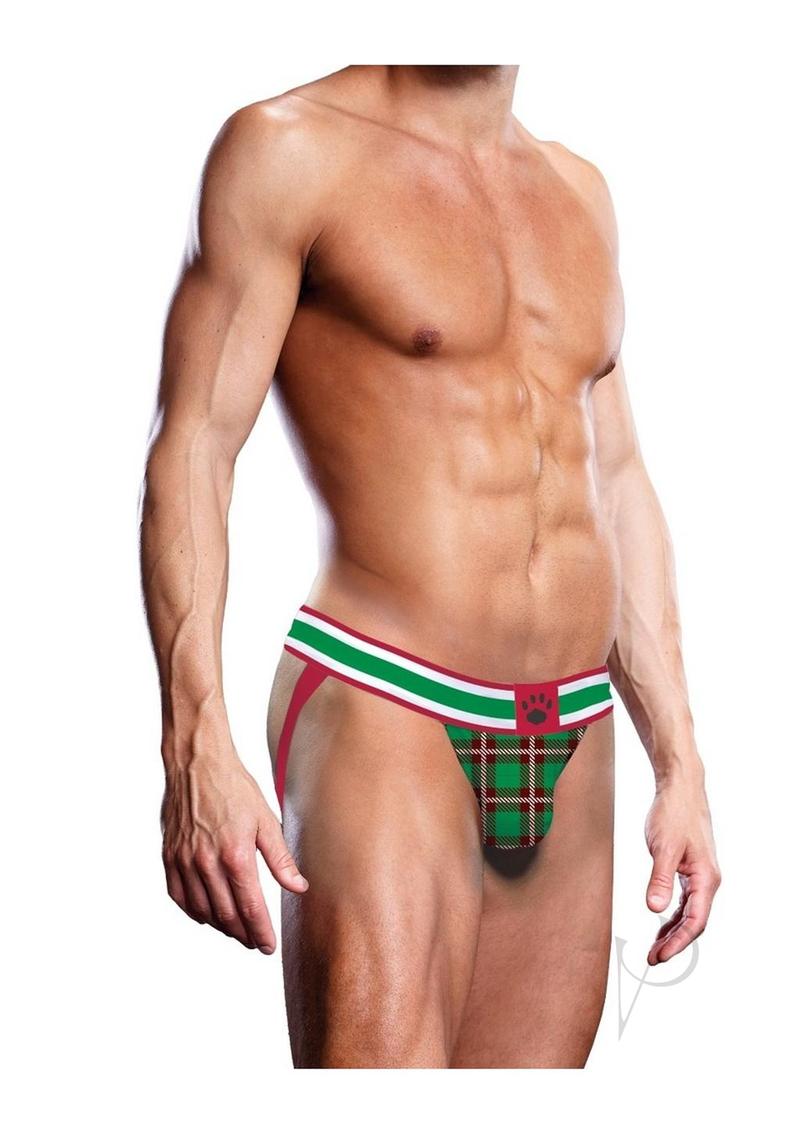 Prowler Tartan 2 Jock - Large - Green/Red