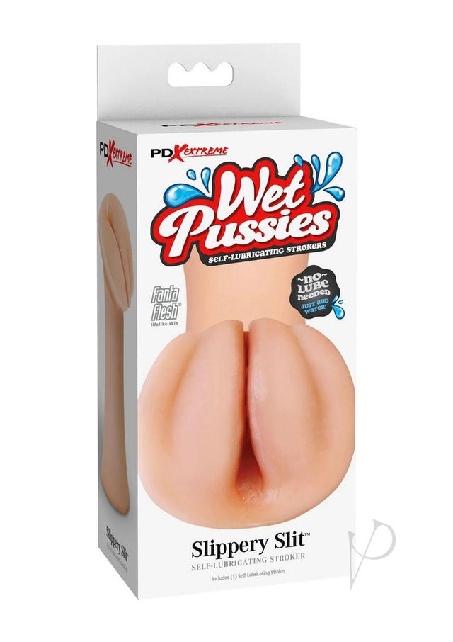 PDX Extreme Wet Pussies Slippery Slit Self Lubricating Stroker - Vanilla