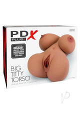 PDX Plus Big Titty Torso Masturbator - Caramel
