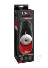 PDX Elite Fap-O-Matic Pro Rechargeable Masturbator - White/Black