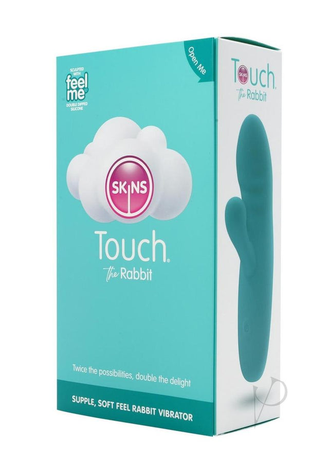 Skins Touch The Rabbit Rechargeable Silicone Vibrator - Teal