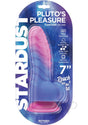 Stardust Pluto's Pleasure Silicone Dildo with Suction Cup 7in - Pink/Purple