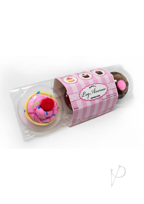 Leg Avenue Cupcake Socks Sets (3 Pairs per Pack) O/S - Multicolor