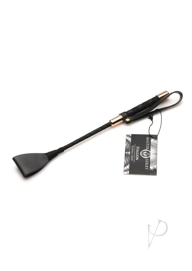 Master Series Stallion Riding Crop 12in - Black