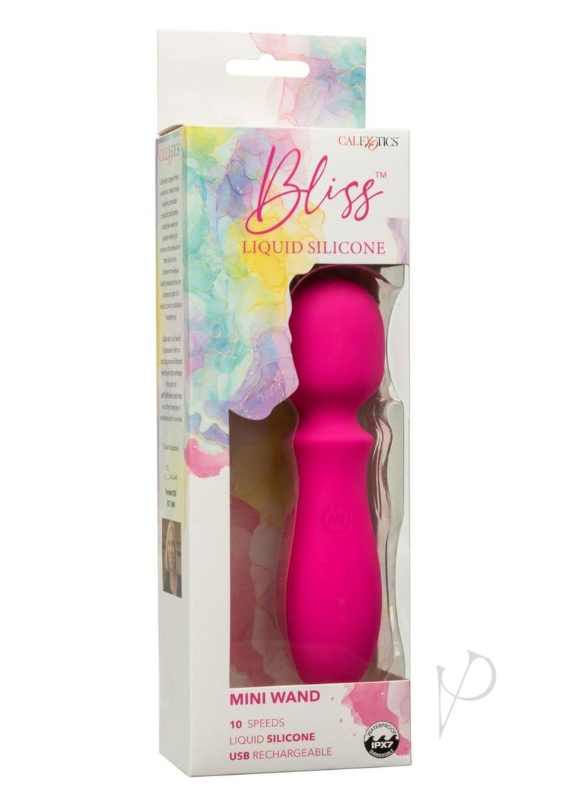 Bliss Liquid Silicone Rechargeable Mini Wand  - Pink