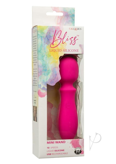 Bliss Liquid Silicone Rechargeable Mini Wand  - Pink