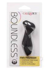 Boundless Mini Massager Rechargeable Silicone Clitoral Stimulator - Black