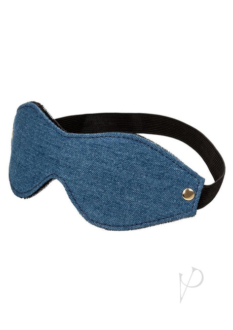 Ride `em Premium Denim Collection Eye Mask - Blue