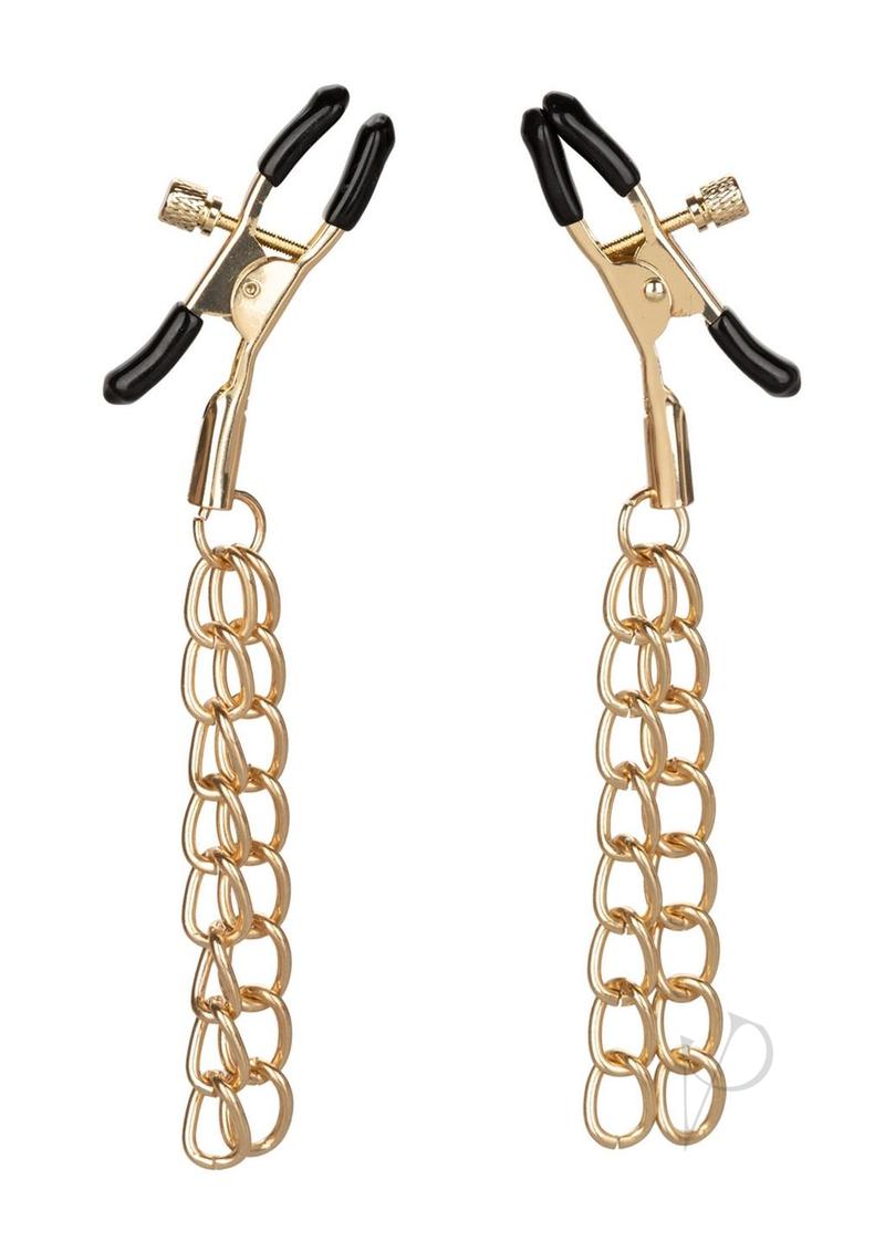 Ride `em Premium Denim Collection Nipple Clamps - Gold