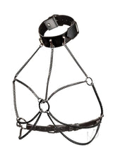 Euphoria Collection Multi Chain Collar Harness - Plus Size - Black