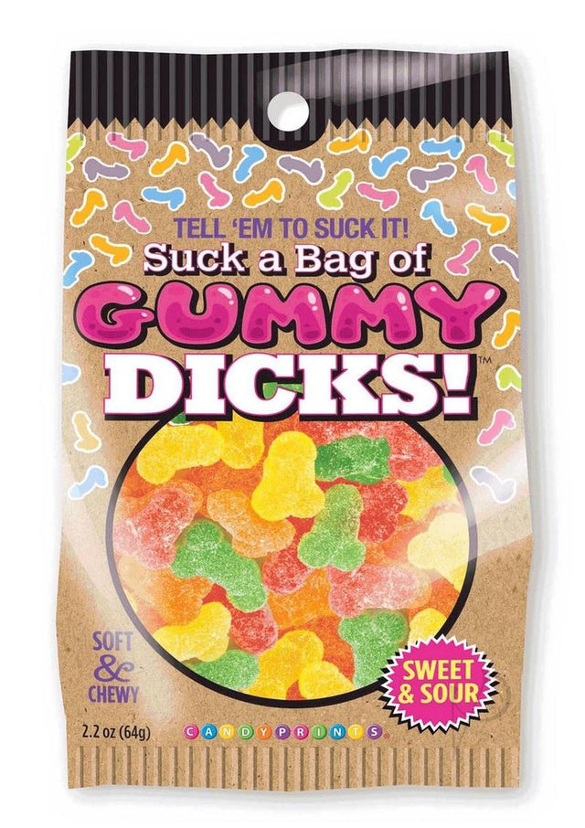 Candyprints Suck a Bag of Gummy Dicks 4oz - Assorted Flavors