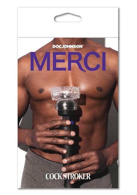 Merci Wand Attachment Cock Stroker - Clear