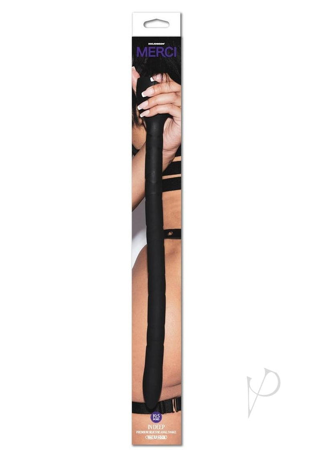 Merci In Deep Premium Silicone Anal Snake - Black