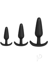 Merci Anal Essentials Silicone Trainer Set (3 Piece) - Black