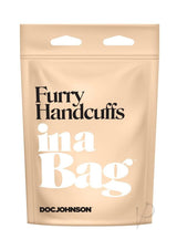 In a Bag Furry Handcuffs - Black