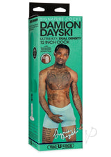 Signature Cocks Ultraskyn Damion Dayski Dildo with Removable Suction Cup 12in - Chocolate