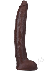 Signature Cocks Ultraskyn Damion Dayski Dildo with Removable Suction Cup 12in - Chocolate