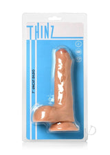 Thinz Uncut Dildo with Balls 7in - Vanilla