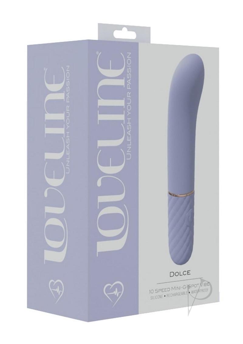 LoveLine Dolce Silicone Rechargeable 10 Speed Mini G-Spot Vibrator - Lavender