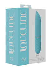 LoveLine Beso Silicone Rechargeable 10 Speed Mini Lipstick Vibrator - Blue