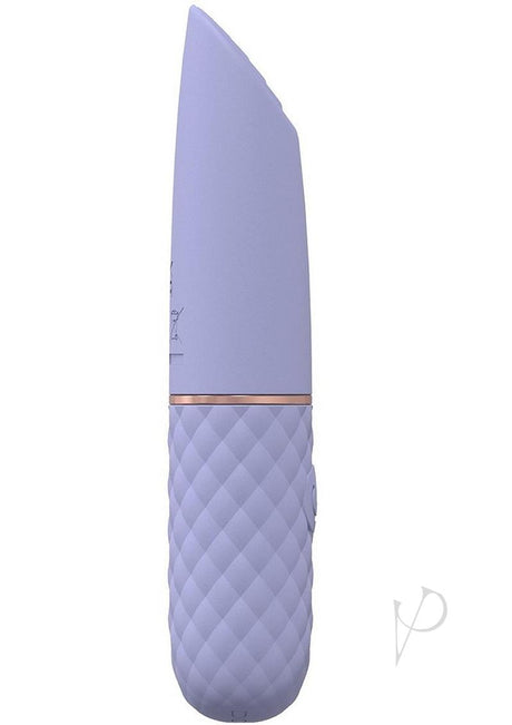 LoveLine Beso Silicone Rechargeable 10 Speed Mini Lipstick Vibrator - Lavender