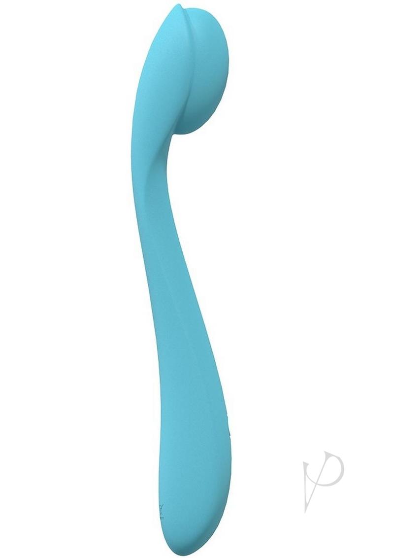 LoveLine Juicy Silicone Rechargeable 10 Speed Flexible Vibrator - Blue