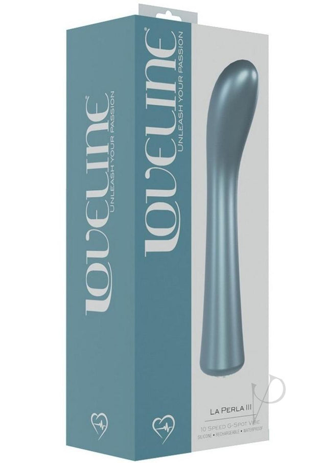 LoveLine La Peria III Rechargeable 10 Speed G-Spot Vibrator - Blue