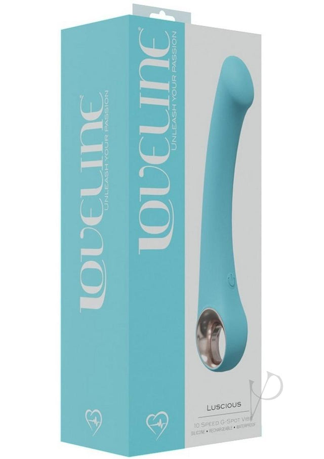 LoveLine Luscious Rechargeable 10 Speed G-Spot Vibrator - Blue