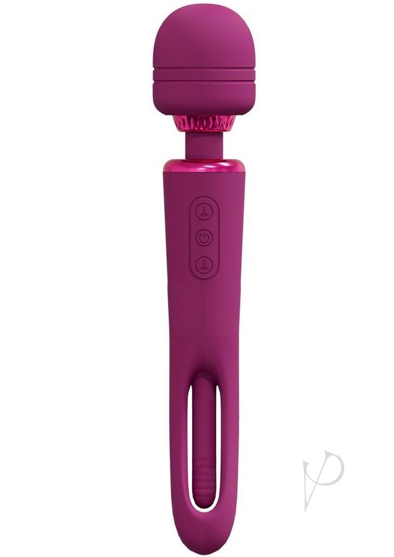 Vive Kiku Rechargeable Double Ended Wand - Pink