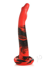 Creature Cocks King Cobra Long Silicone Dildo Large 14in - Red/Black