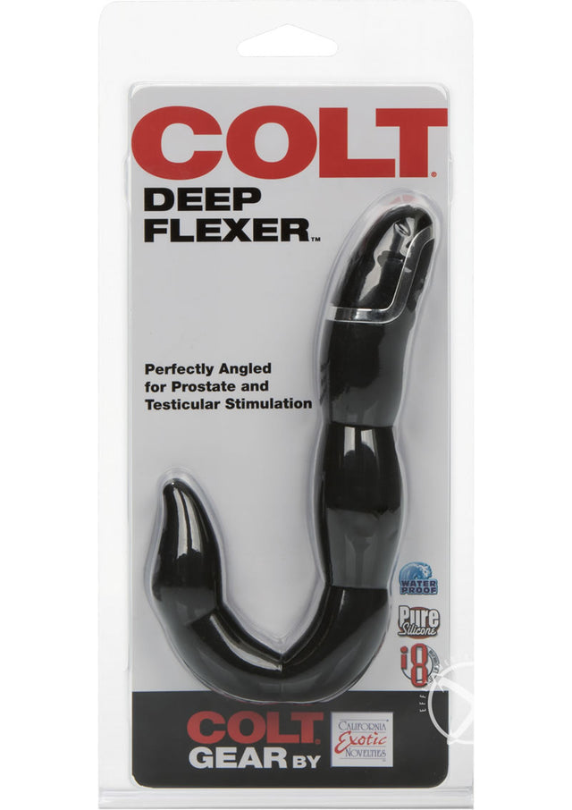 COLT Deep Flexer Silicone Vibrating Prostate Stimulator - Black