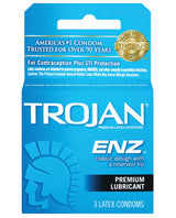 Trojan Enz Lubricated Condoms - Box of 3