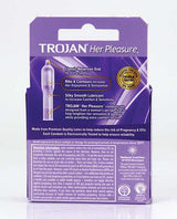 Trojan Her Pleasure Sensations Condom Lubricated 3 Pack