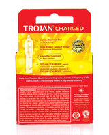 Trojan Intensified Charged Orgasmic Pleasure Condoms 3pk