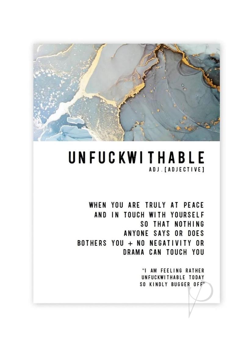 Warm Human 	Unfuckwithable Greeting Card