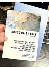 Warm Human  Unfuckwithable Greeting Card
