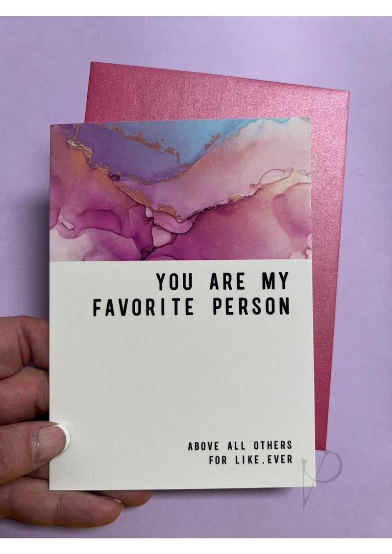 Warm Human  Favorite Person Greeting Card