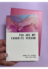Warm Human  Favorite Person Greeting Card