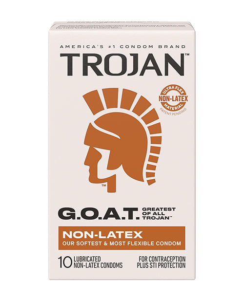 Trojan G.O.A.T. Non-Latex Lubricated Condoms - Box of 10
