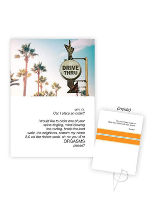 Warm Human I'd Like to Order an Orgasm Greeting Card