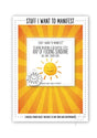 Warm Human Manifest Greeting Card - Sunshine