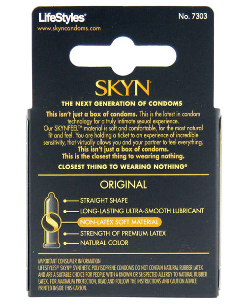 Lifestyles Skyn Original Non Latex Lubricated Condoms 3-Pack