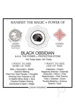 Warm Human Black Obsidian