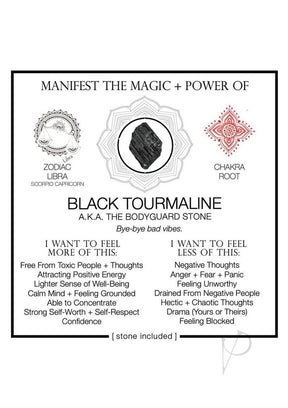 Warm Human Black Tourmaline