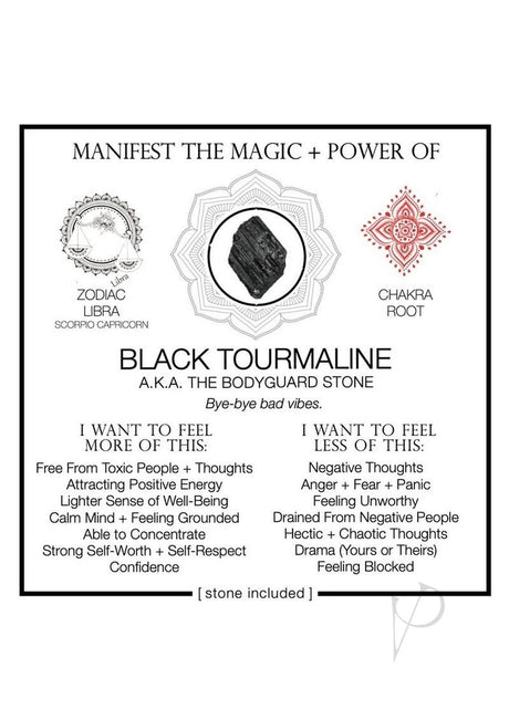 Warm Human Black Tourmaline