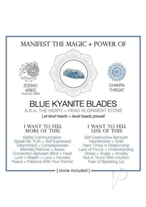 Warm Human Blue Kyanite Blades