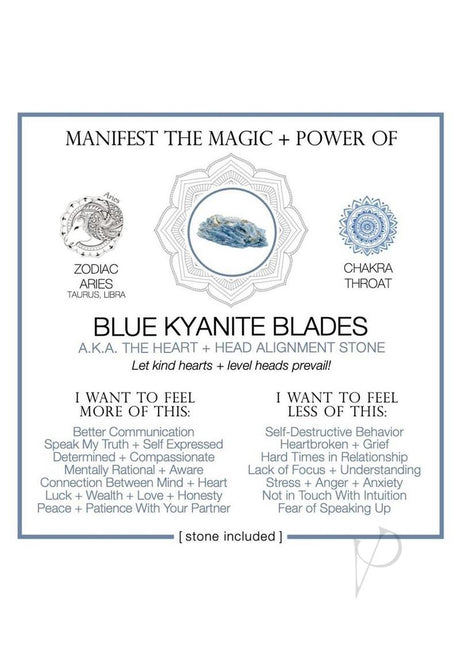 Warm Human Blue Kyanite Blades